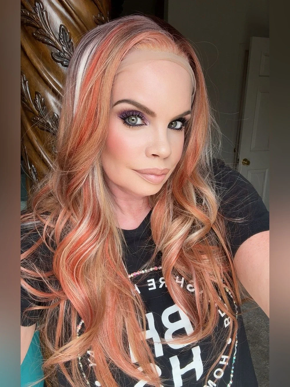 Chelsey smith crowns Vanessa carrot cake wig